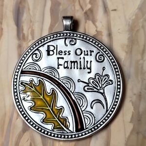 Silver Family Blessing Pendant